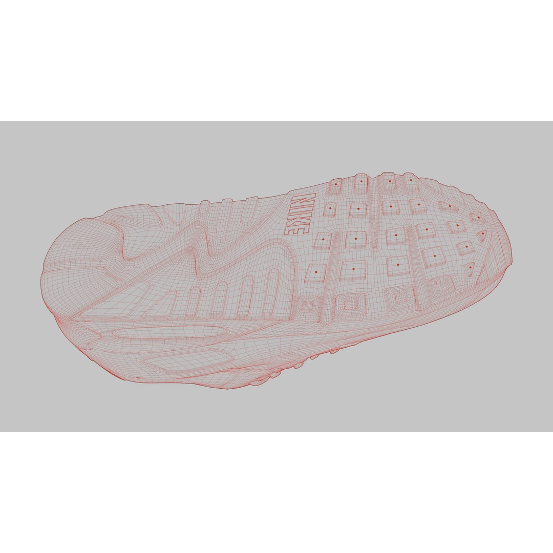 Nike Airmax 90 Sneaker 3D Model – Low Poly Game Ready Asset, Blender