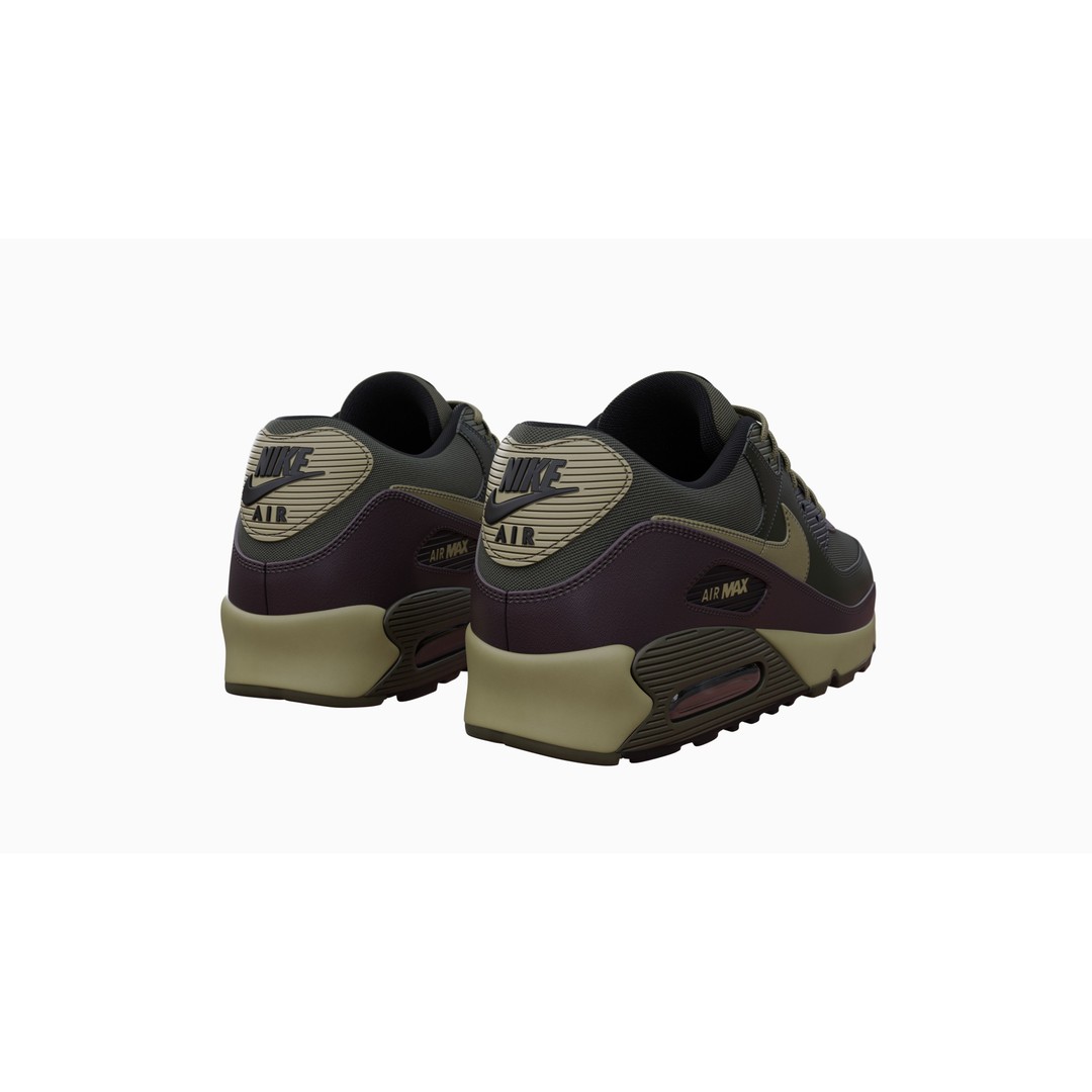 Nike Airmax 90 Sneaker 3D Model – Low Poly Game Ready Asset, Blender - View 17