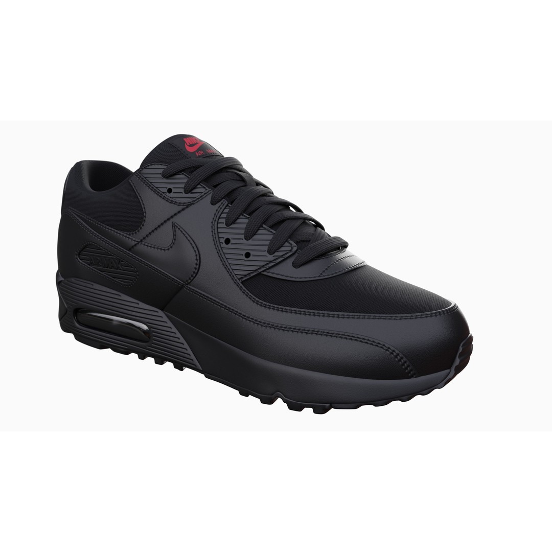 Nike Airmax 90 Sneaker 3D Model – Low Poly Game Ready Asset, Blender - View 24