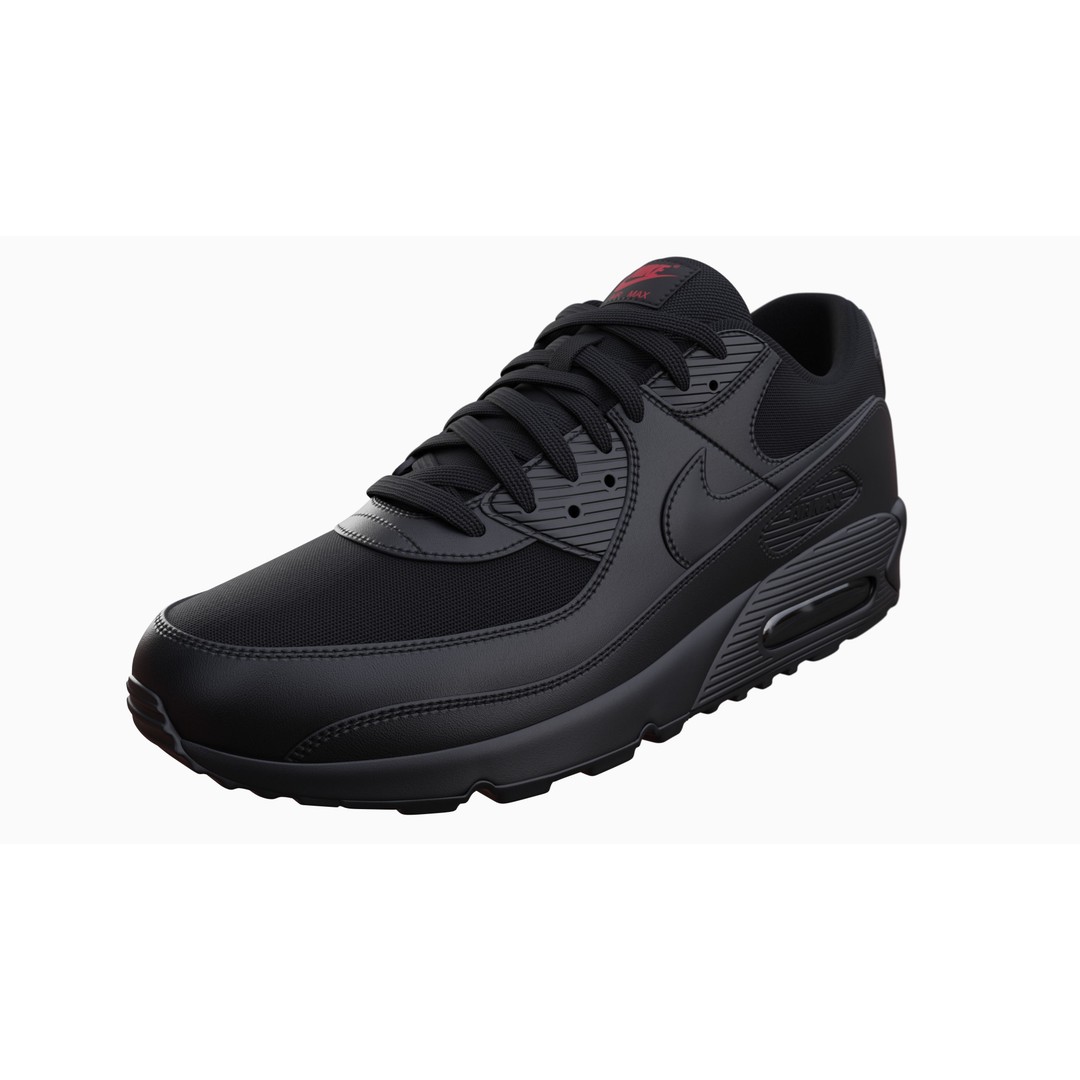 Nike Airmax 90 Sneaker 3D Model – Low Poly Game Ready Asset, Blender - View 25