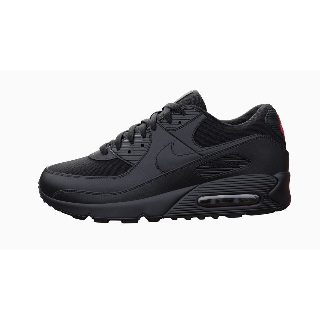 Nike Airmax 90 Sneaker 3D Model – Low Poly Game Ready Asset, Blender - View 26