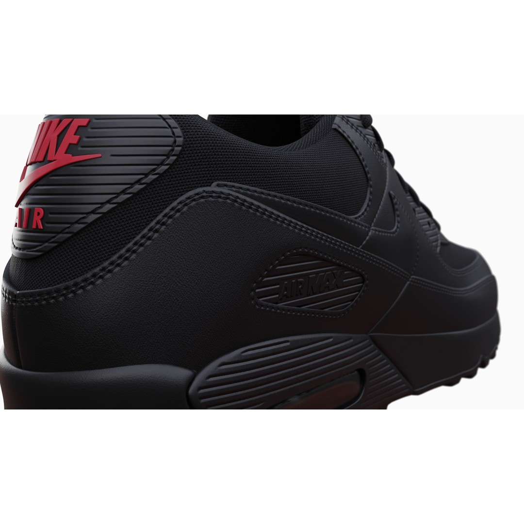 Nike Airmax 90 Sneaker 3D Model – Low Poly Game Ready Asset, Blender - View 31