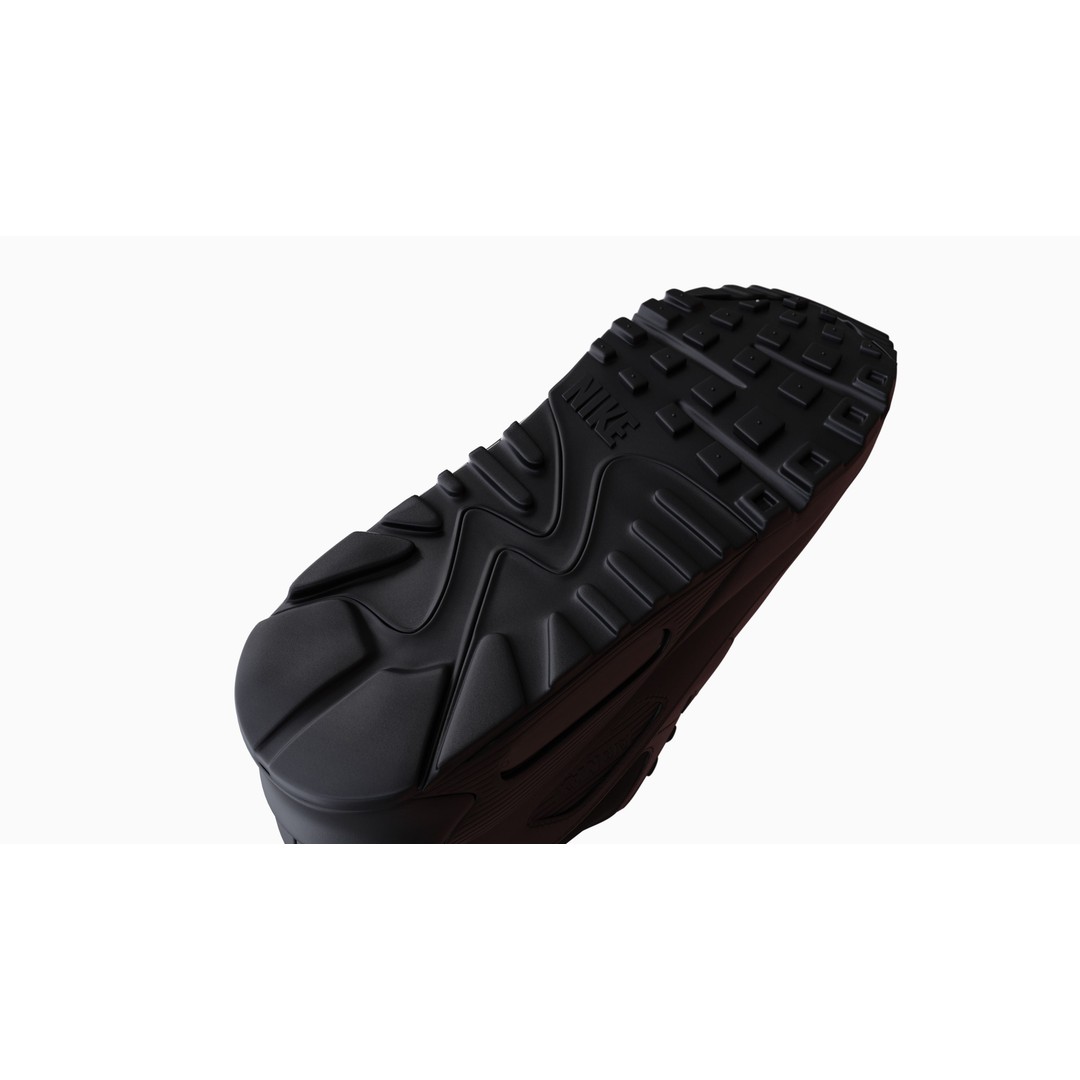 Nike Airmax 90 Sneaker 3D Model – Low Poly Game Ready Asset, Blender - View 33