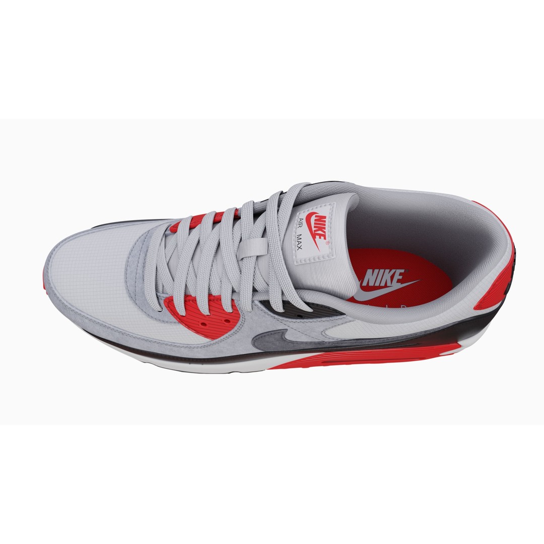 Nike Airmax 90 Sneaker 3D Model – Low Poly Game Ready Asset, Blender - View 43