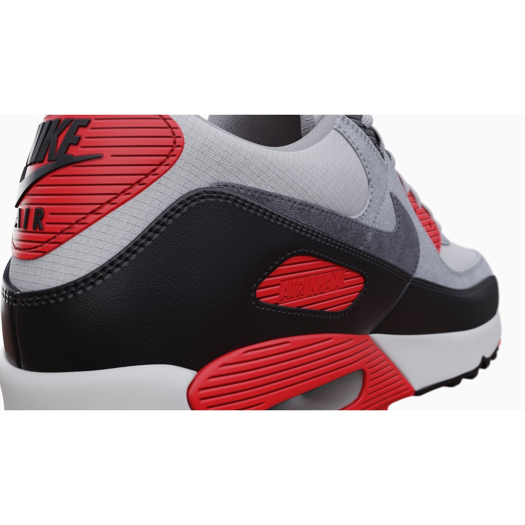 Nike Airmax 90 Sneaker 3D Model – Low Poly Game Ready Asset, Blender - View 44