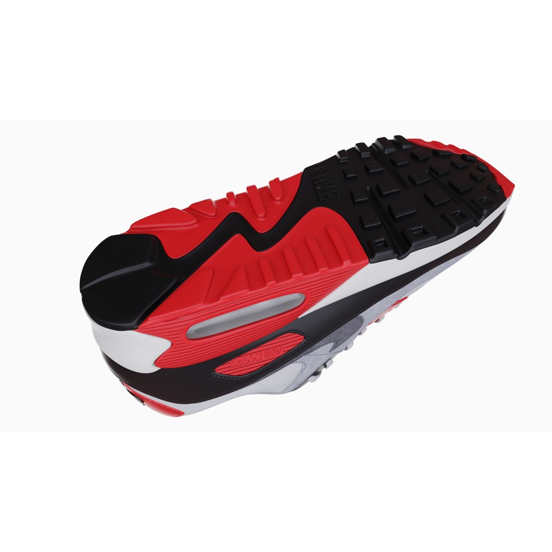 Nike Airmax 90 Sneaker 3D Model – Low Poly Game Ready Asset, Blender - View 46
