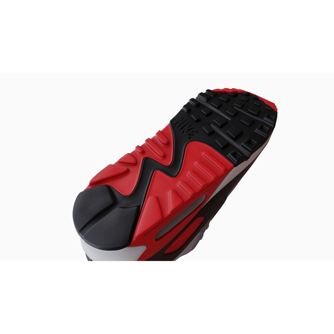Nike Airmax 90 Sneaker 3D Model – Low Poly Game Ready Asset, Blender - View 47