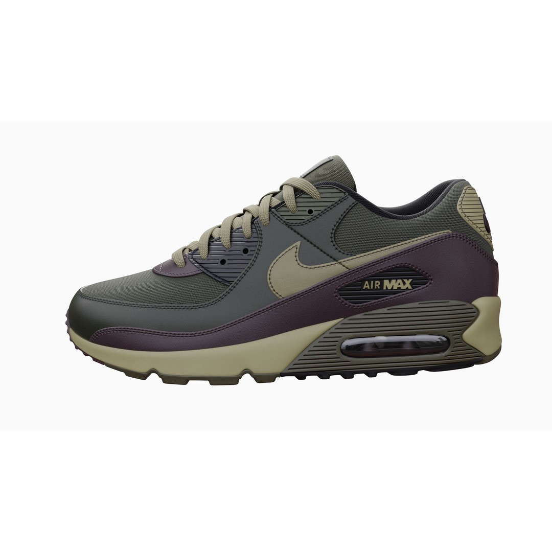 Nike Airmax 90 Sneaker 3D Model – Low Poly Game Ready Asset, Blender - View 51