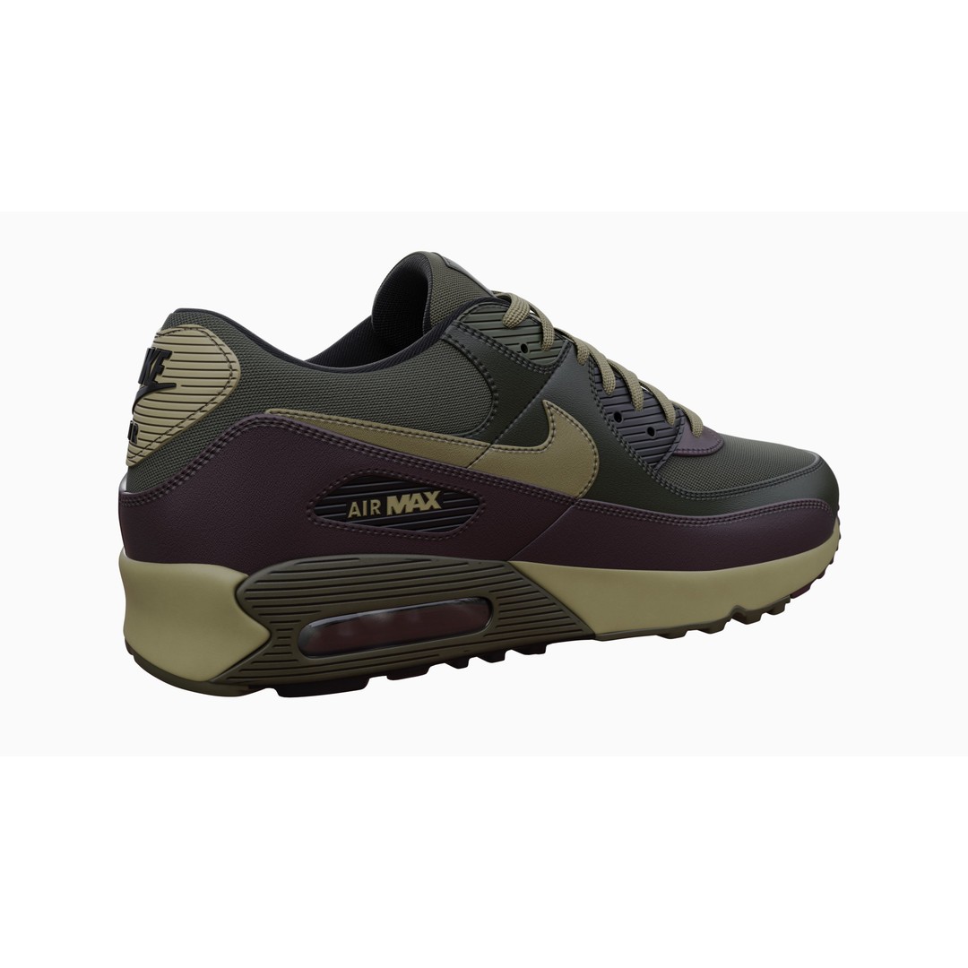 Nike Airmax 90 Sneaker 3D Model – Low Poly Game Ready Asset, Blender - View 54