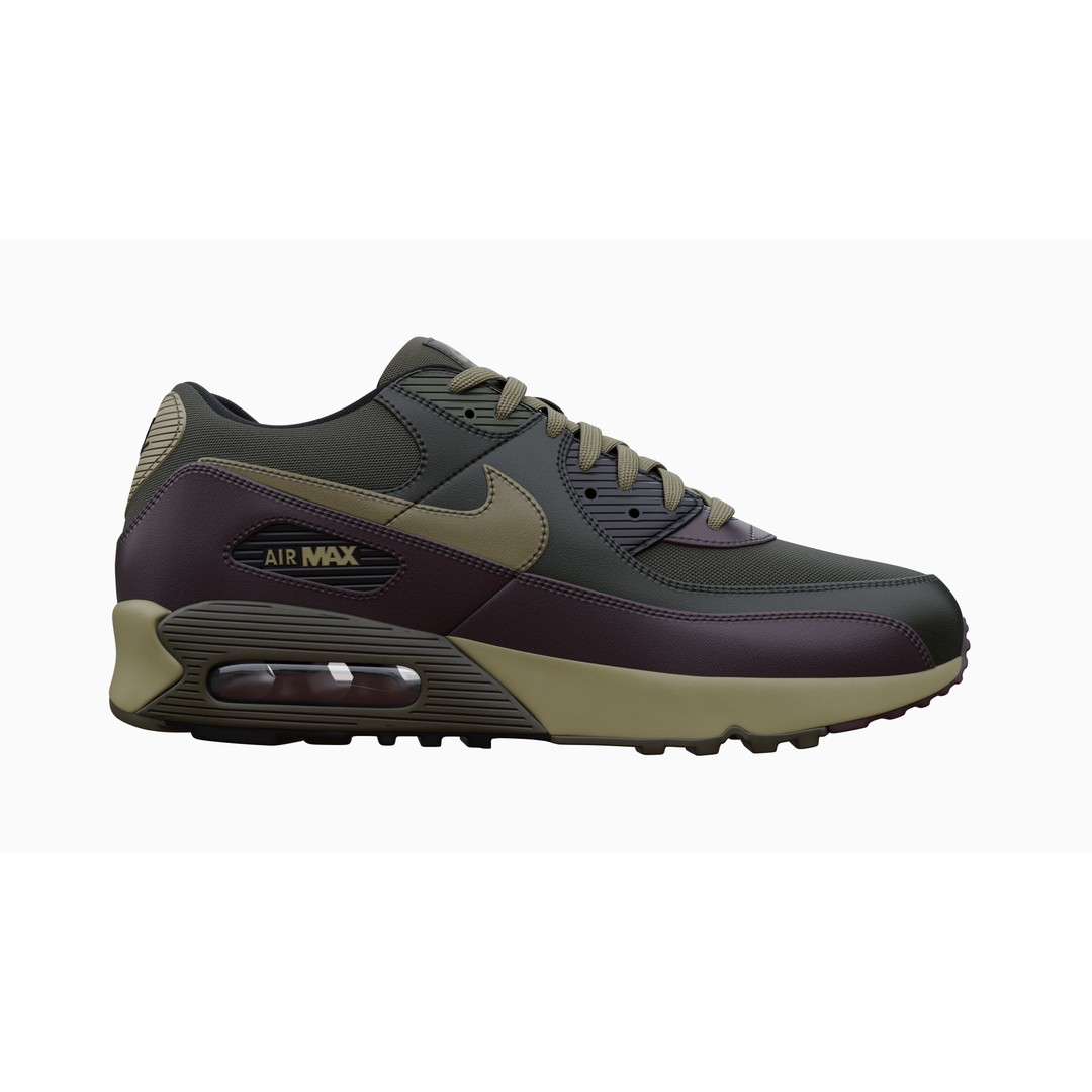 Nike Airmax 90 Sneaker 3D Model – Low Poly Game Ready Asset, Blender - View 55