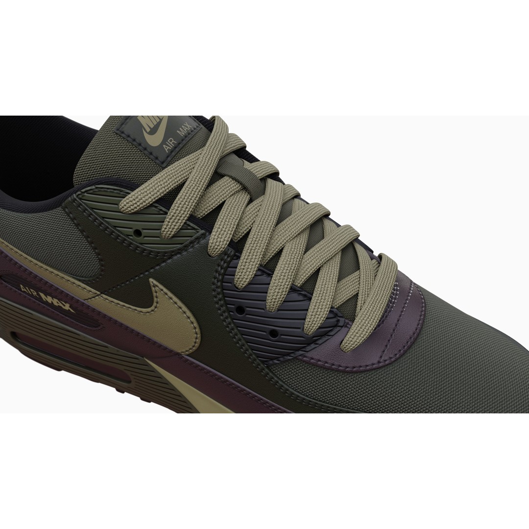 Nike Airmax 90 Sneaker 3D Model – Low Poly Game Ready Asset, Blender - View 56