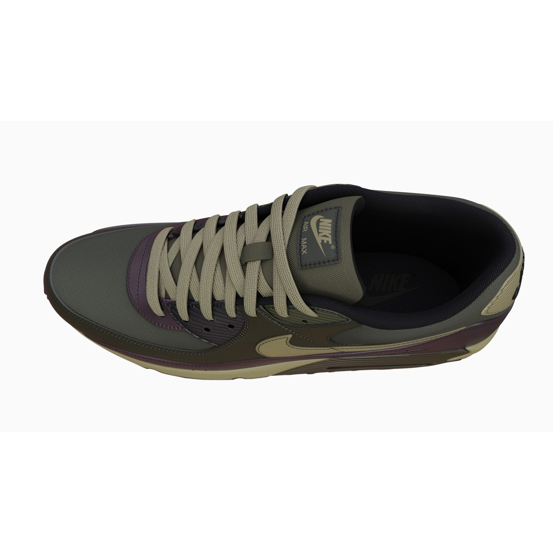 Nike Airmax 90 Sneaker 3D Model – Low Poly Game Ready Asset, Blender - View 57
