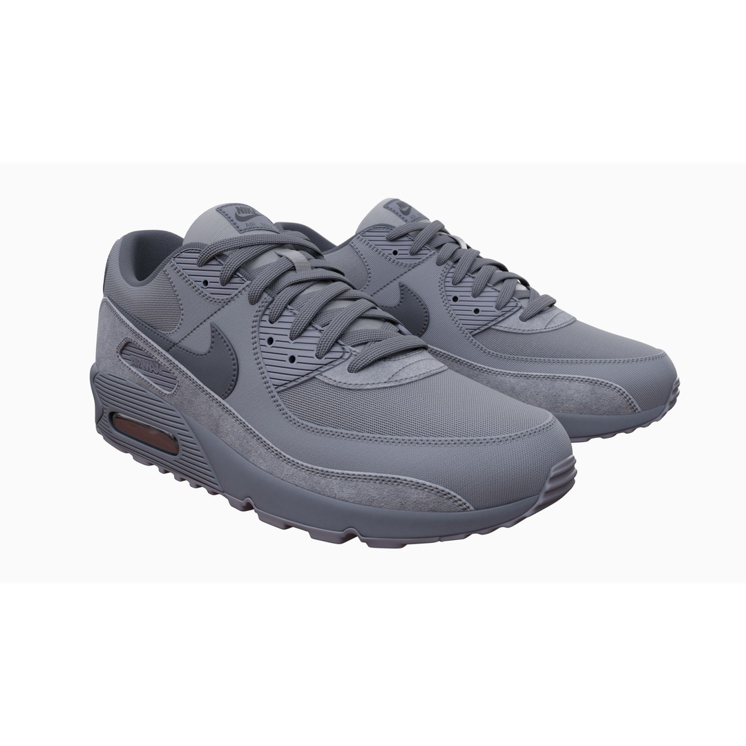 Nike Airmax 90 Sneaker 3D Model – Low Poly Game Ready Asset, Blender - View 6