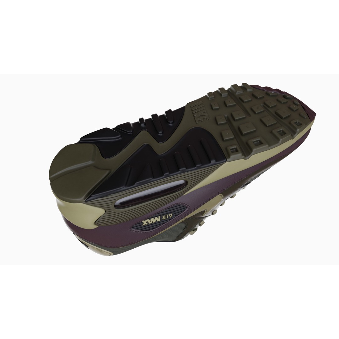 Nike Airmax 90 Sneaker 3D Model – Low Poly Game Ready Asset, Blender - View 60