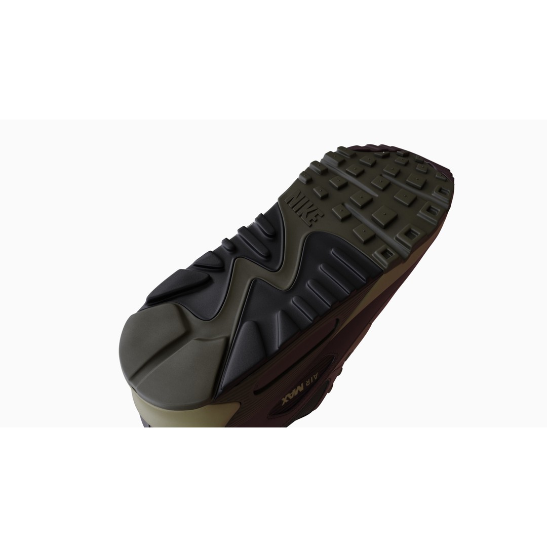 Nike Airmax 90 Sneaker 3D Model – Low Poly Game Ready Asset, Blender - View 61