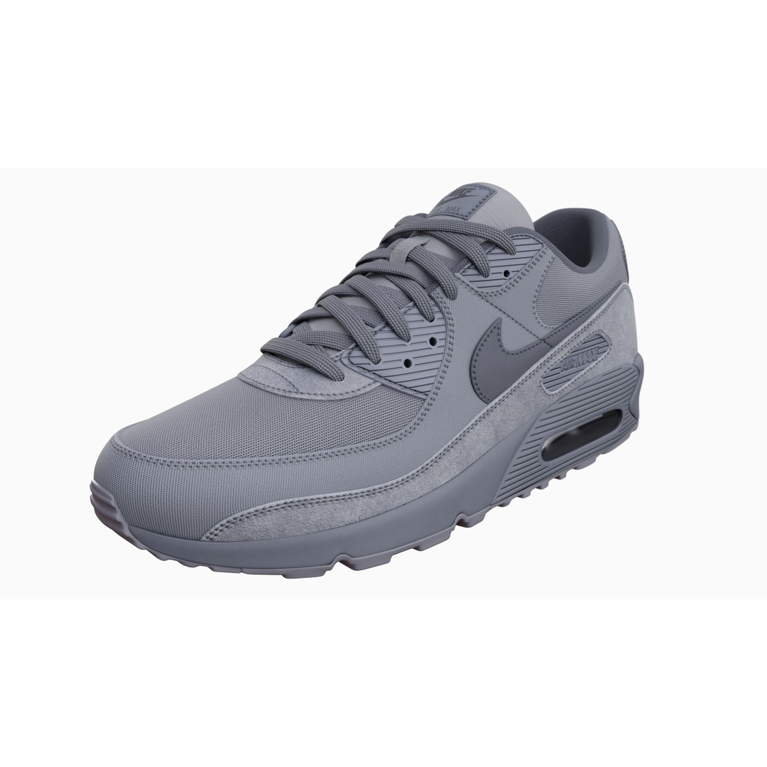 Nike Airmax 90 Sneaker 3D Model – Low Poly Game Ready Asset, Blender - View 64