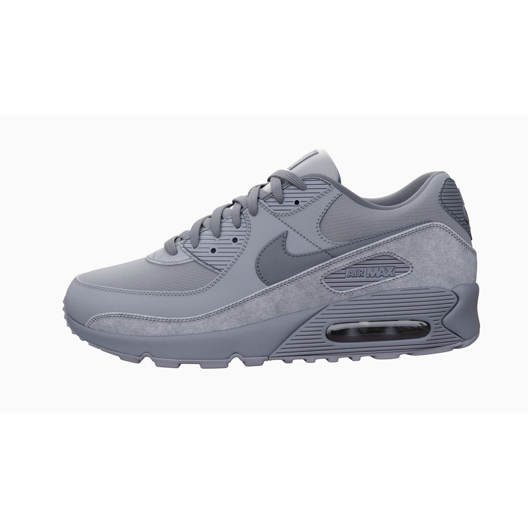 Nike Airmax 90 Sneaker 3D Model – Low Poly Game Ready Asset, Blender - View 65