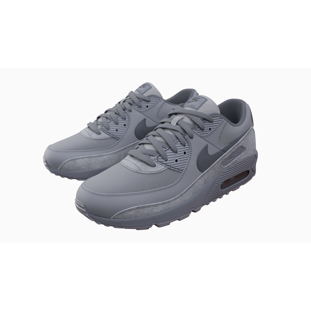 Nike Airmax 90 Sneaker 3D Model – Low Poly Game Ready Asset, Blender - View 7