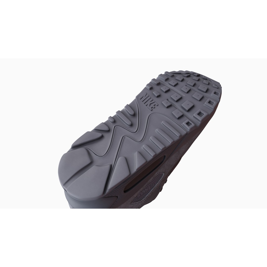 Nike Airmax 90 Sneaker 3D Model – Low Poly Game Ready Asset, Blender - View 75