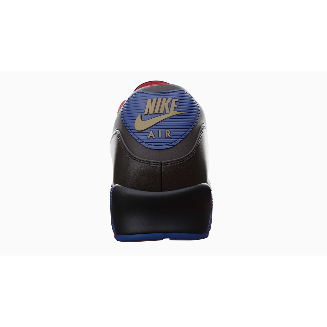 Nike Airmax 90 Sneaker 3D Model – Low Poly Game Ready Asset, Blender - View 81