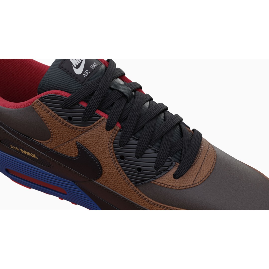 Nike Airmax 90 Sneaker 3D Model – Low Poly Game Ready Asset, Blender - View 87