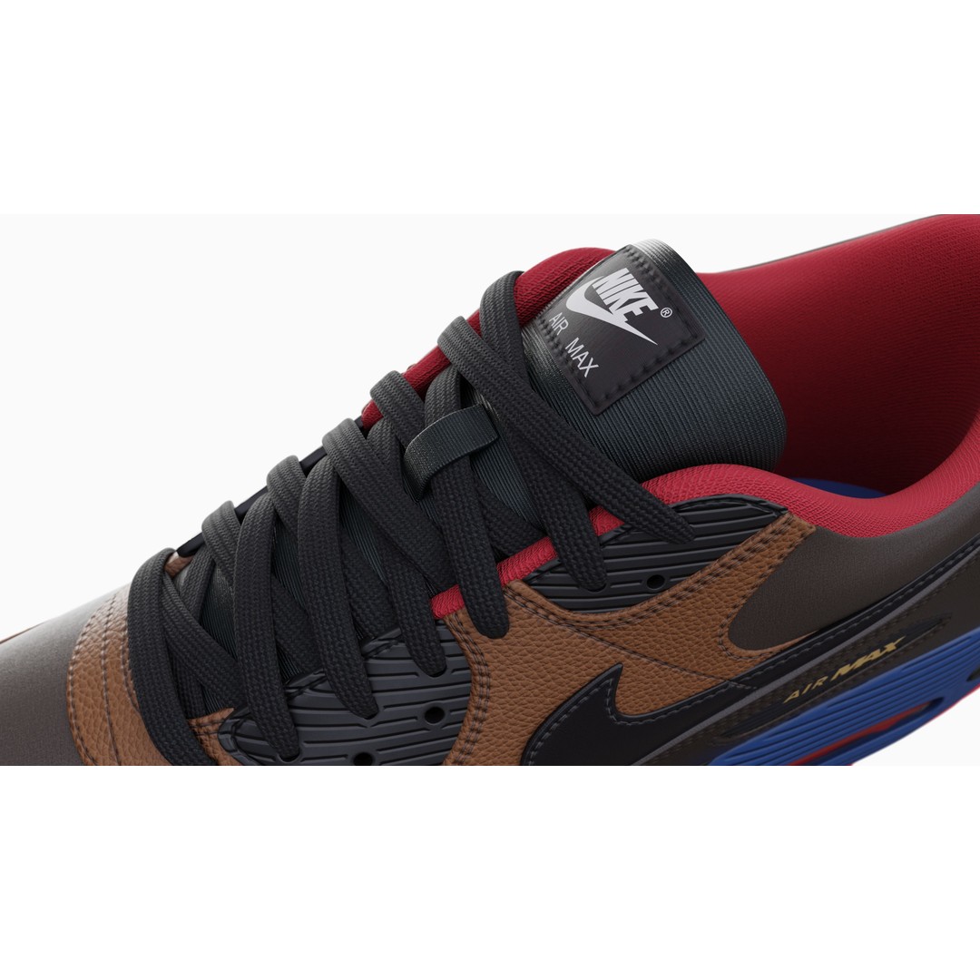 Nike Airmax 90 Sneaker 3D Model – Low Poly Game Ready Asset, Blender - View 91