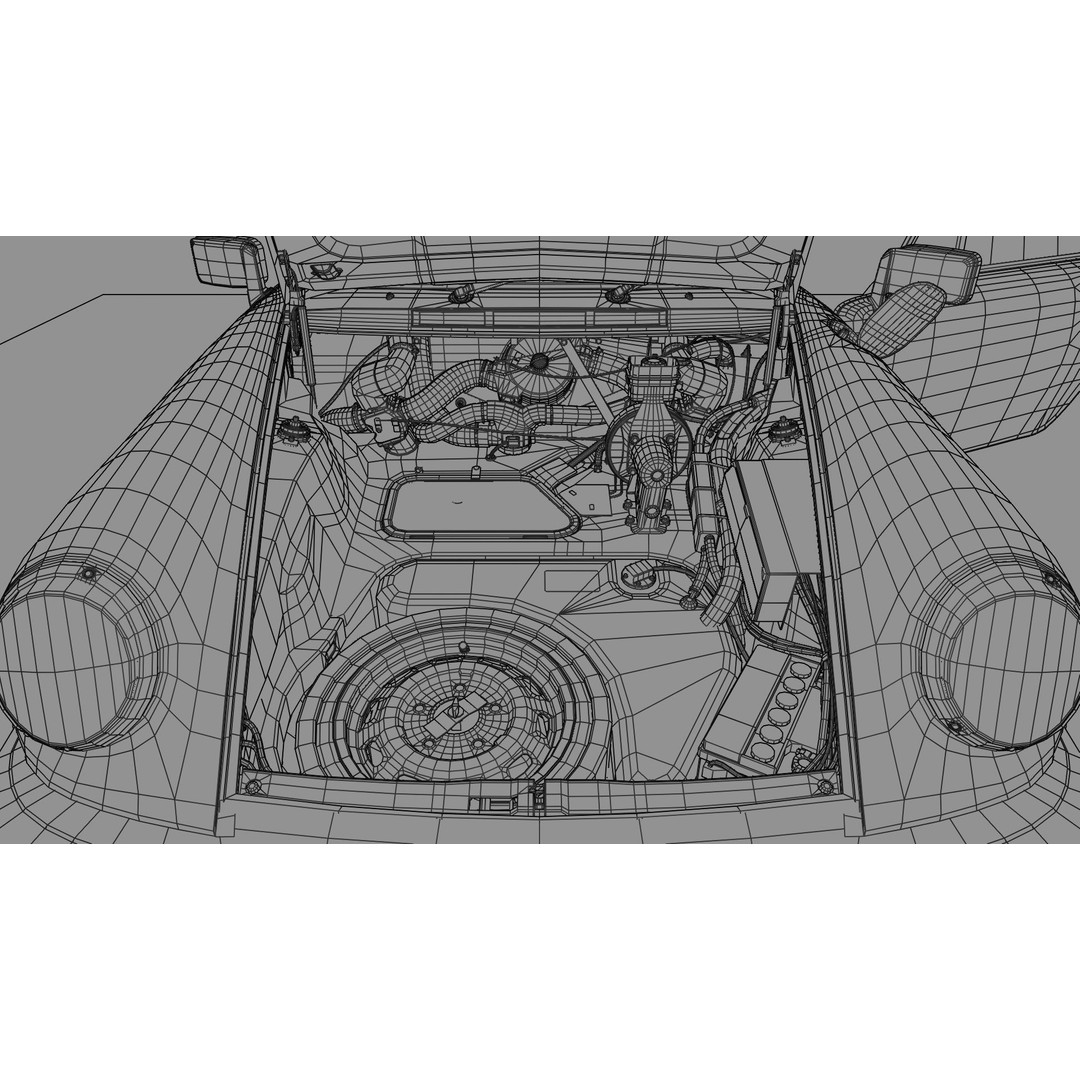 Porsche 911 SC Coupe 3D Model – Low Poly Game Ready Asset, FBX, Blender