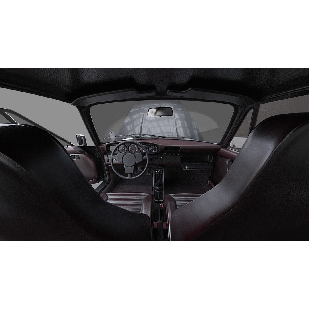 Porsche 911 SC Coupe 3D Model – Low Poly Game Ready Asset, FBX, Blender - View 18