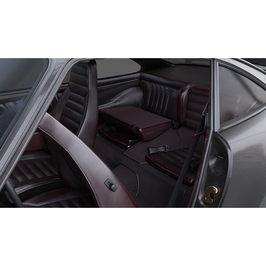 Porsche 911 SC Coupe 3D Model – Low Poly Game Ready Asset, FBX, Blender - View 20