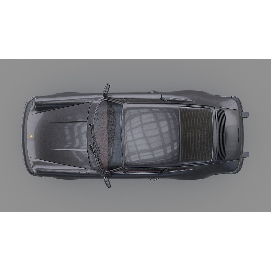 Porsche 911 SC Coupe 3D Model – Low Poly Game Ready Asset, FBX, Blender - View 26
