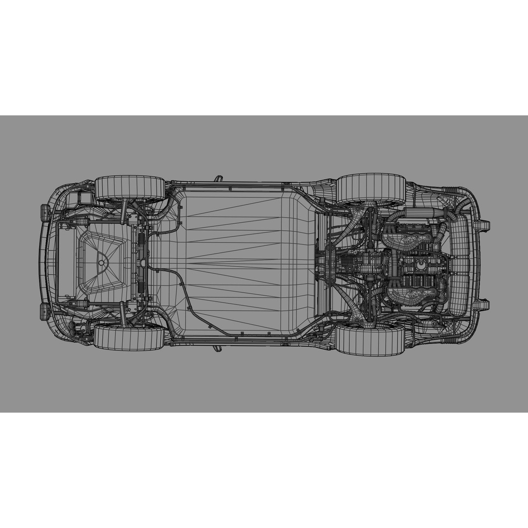 Porsche 911 SC Coupe 3D Model – Low Poly Game Ready Asset, FBX, Blender - View 33