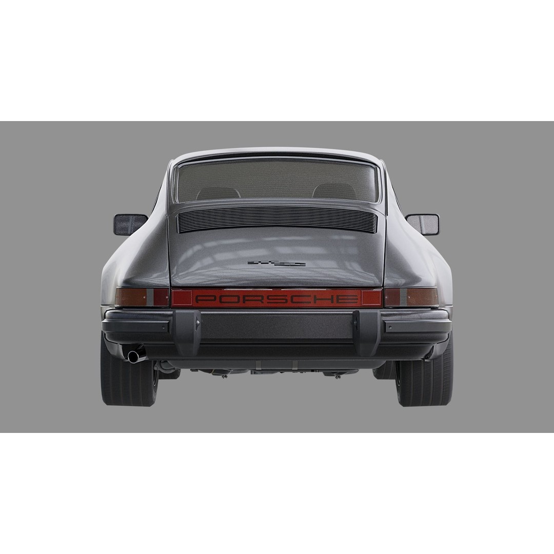 Porsche 911 SC Coupe 3D Model – Low Poly Game Ready Asset, FBX, Blender - View 5