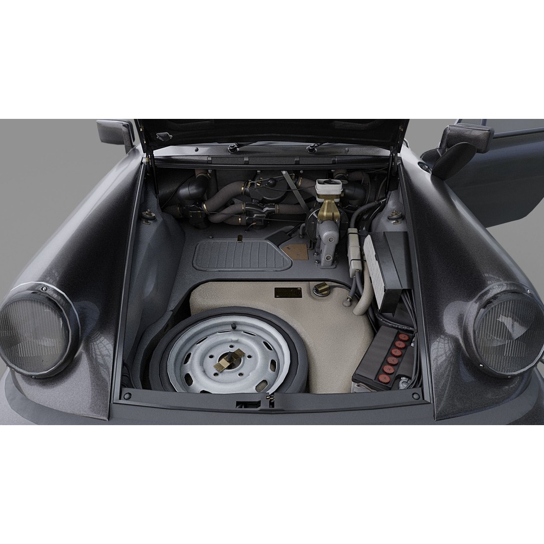 Porsche 911 SC Coupe 3D Model – Low Poly Game Ready Asset, FBX, Blender - View 7