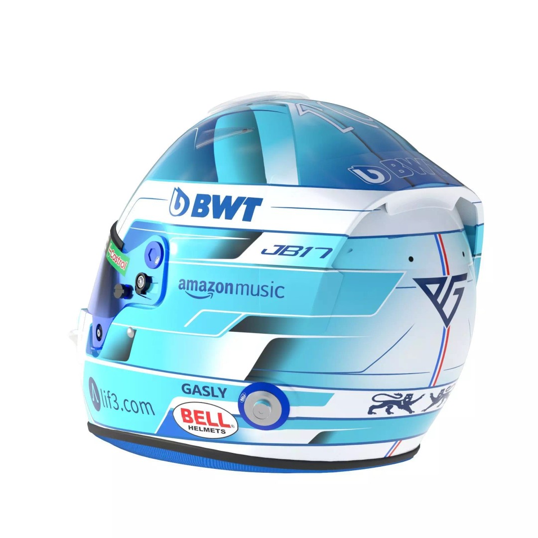 Gasly Helmet 2024 3D Model – High Detail PBR Asset, FBX, OBJ - View 14