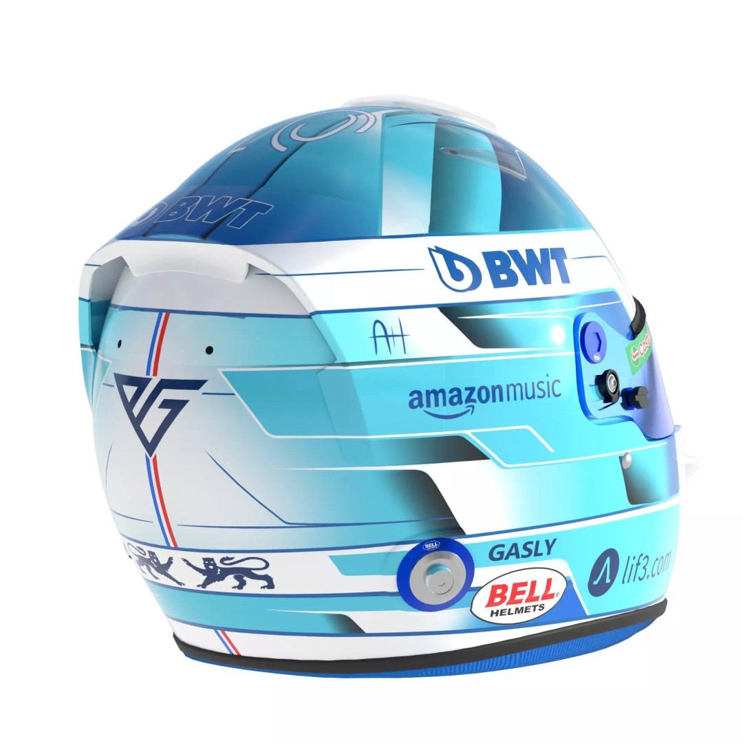 Gasly Helmet 2024 3D Model – High Detail PBR Asset, FBX, OBJ - View 16