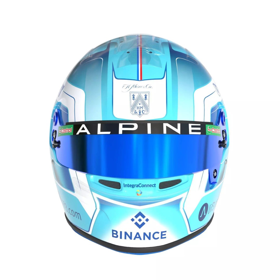 Gasly Helmet 2024 3D Model – High Detail PBR Asset, FBX, OBJ - View 3