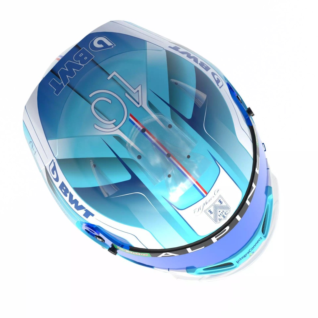 Gasly Helmet 2024 3D Model – High Detail PBR Asset, FBX, OBJ - View 4