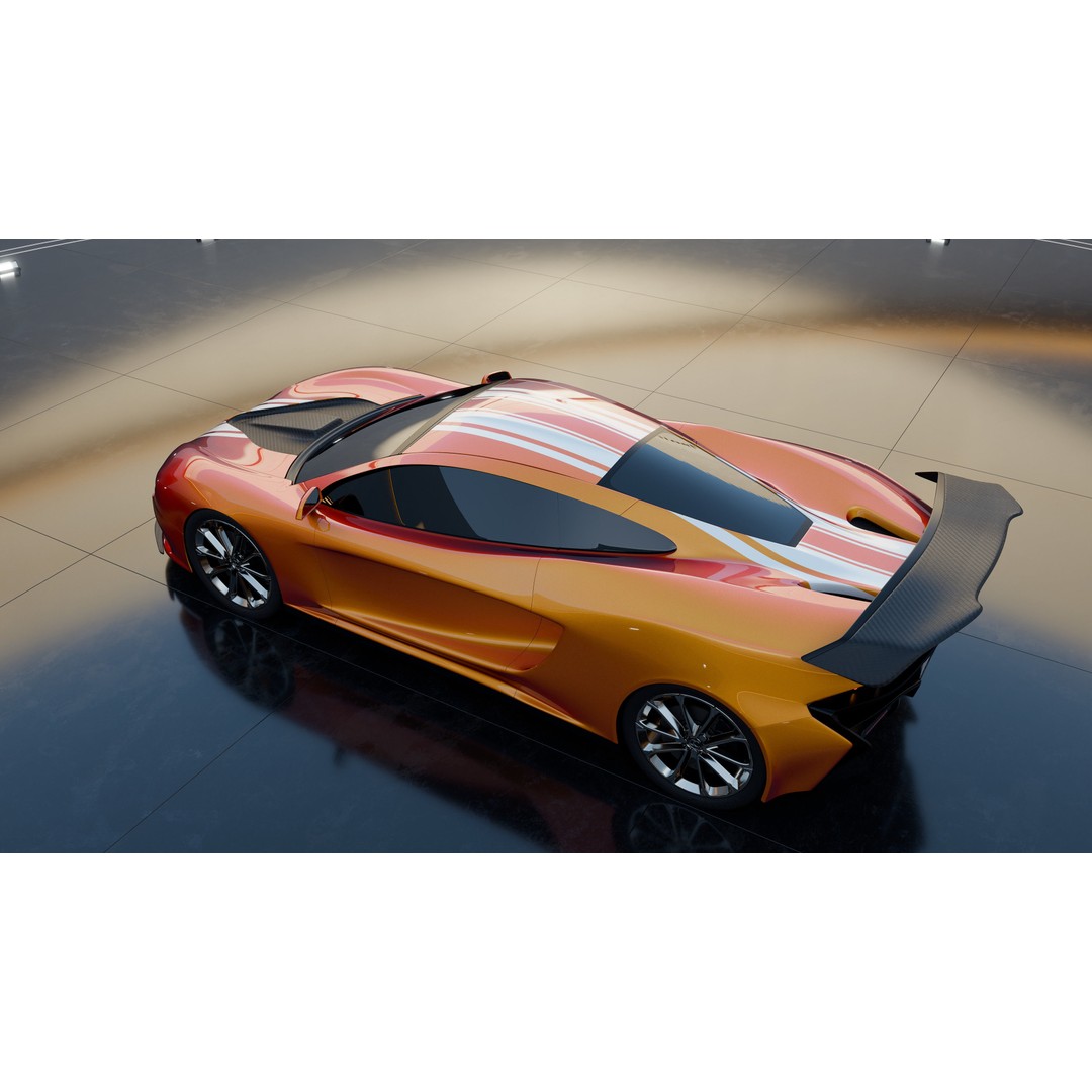 CC Chimera Supercar 3D Model – High Poly Sports Car, Blender, FBX - View 14