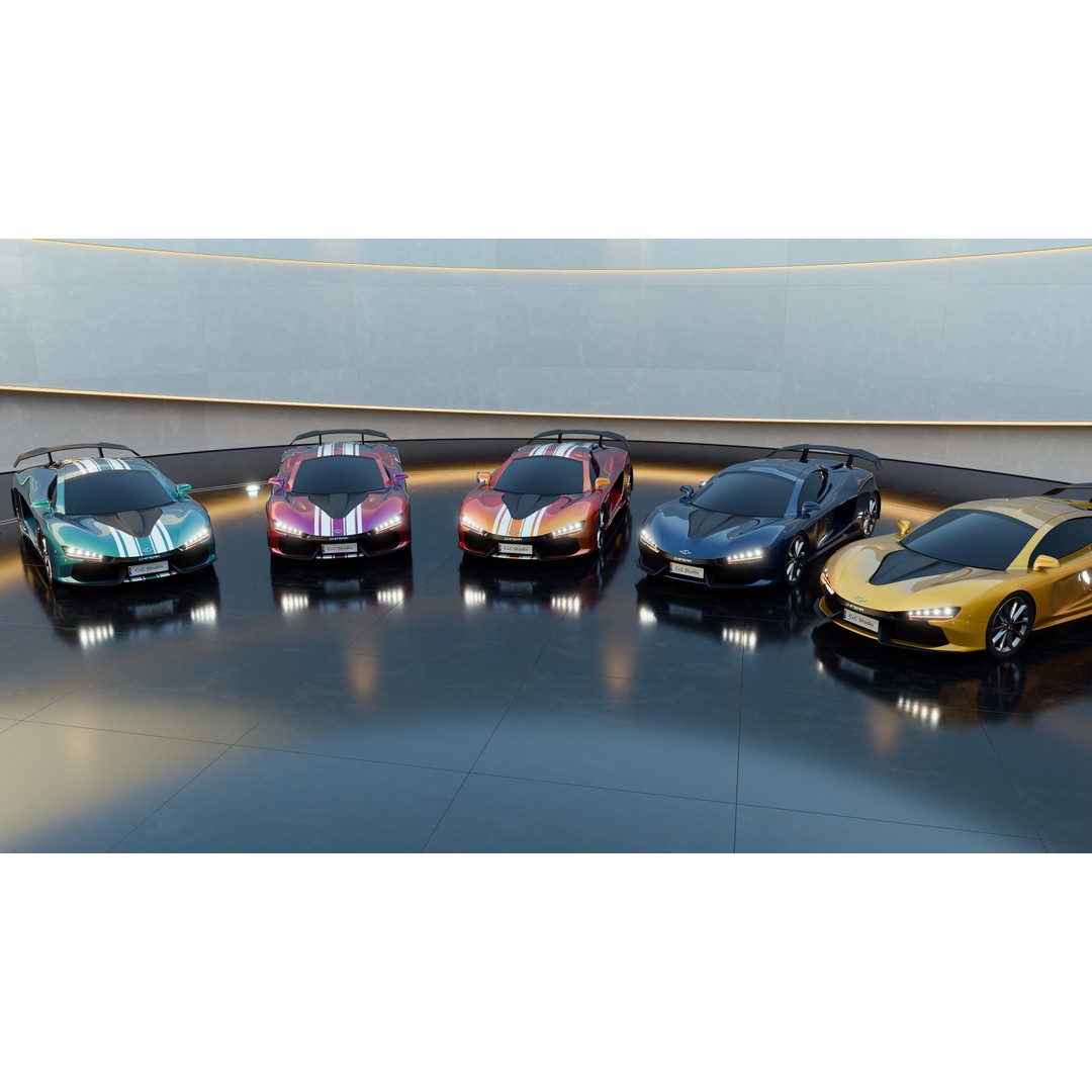 CC Chimera Supercar 3D Model – High Poly Sports Car, Blender, FBX - View 18