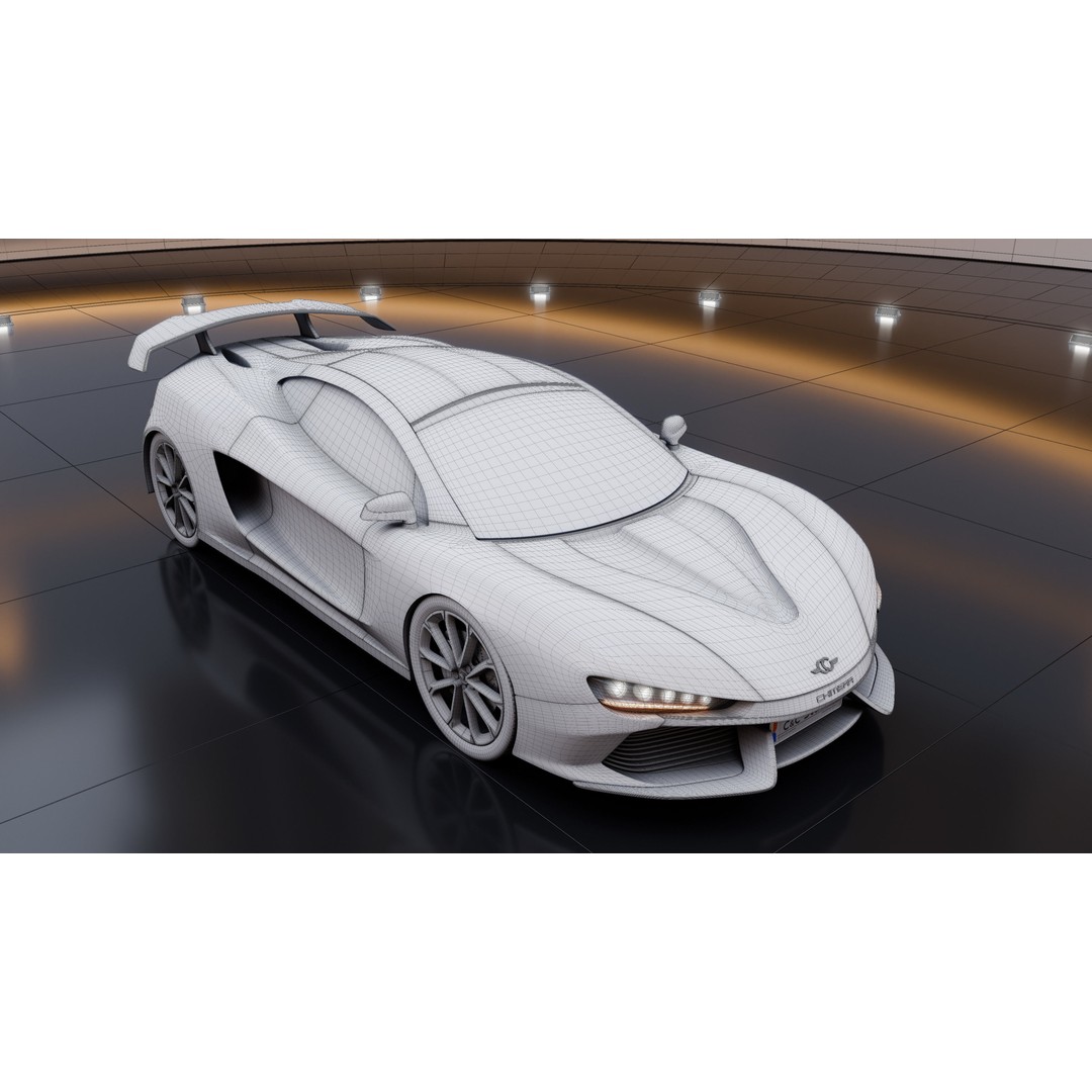 CC Chimera Supercar 3D Model – High Poly Sports Car, Blender, FBX - View 19