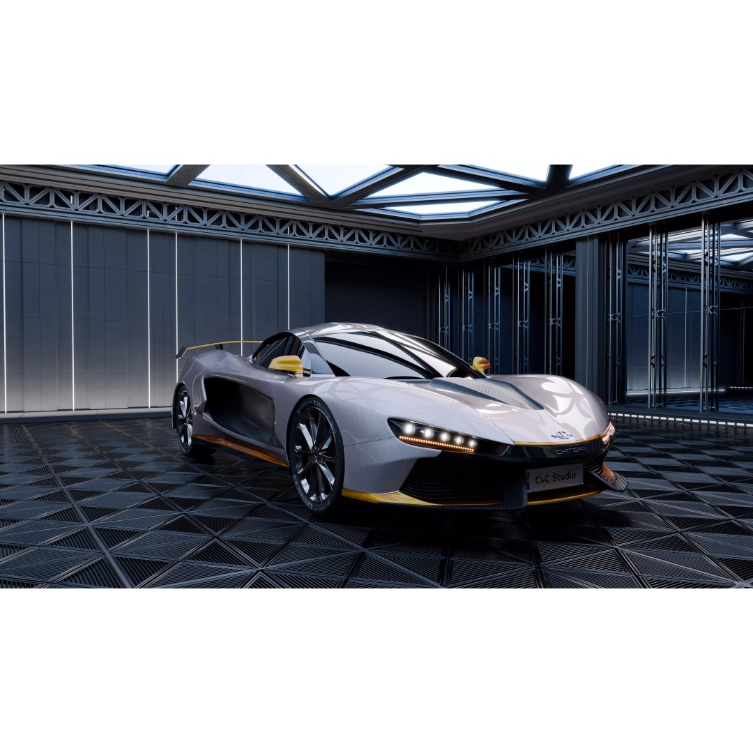 CC Chimera Supercar 3D Model – High Poly Sports Car, Blender, FBX - View 3