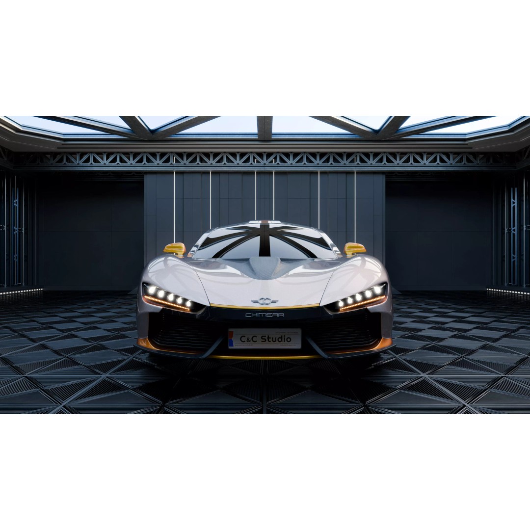 CC Chimera Supercar 3D Model – High Poly Sports Car, Blender, FBX - View 5