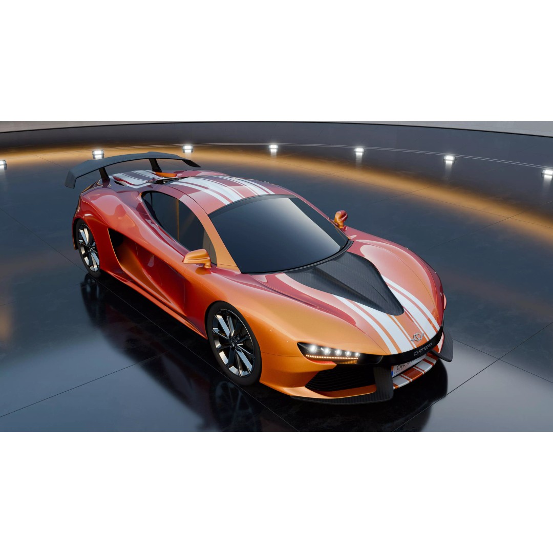 CC Chimera Supercar 3D Model – High Poly Sports Car, Blender, FBX - View 9