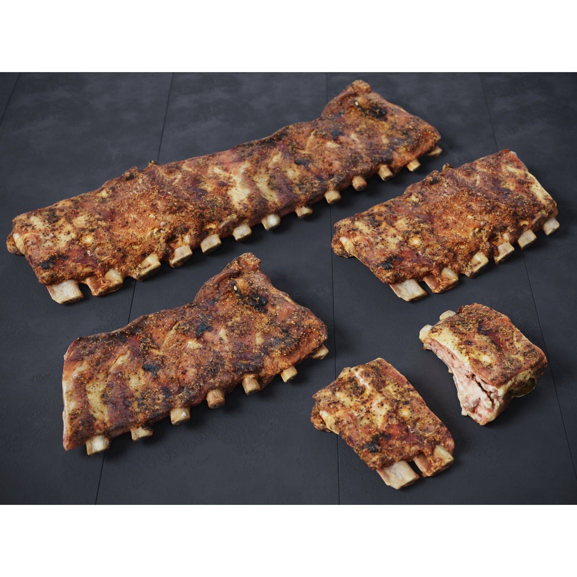 Grilled Ribs - High-Poly Photogrammetry 3D Model - View 3