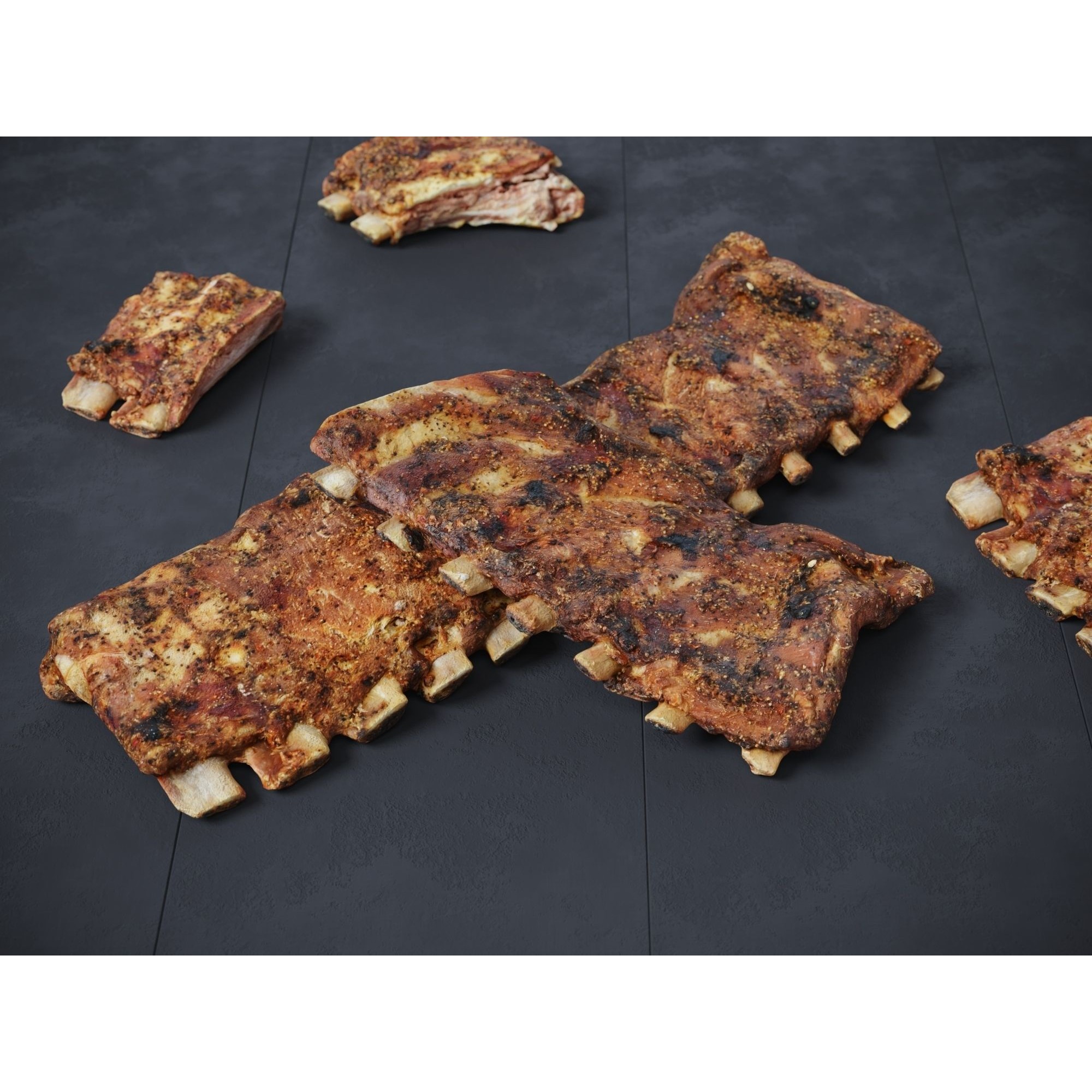 Grilled Ribs - High-Poly Photogrammetry 3D Model - View 5