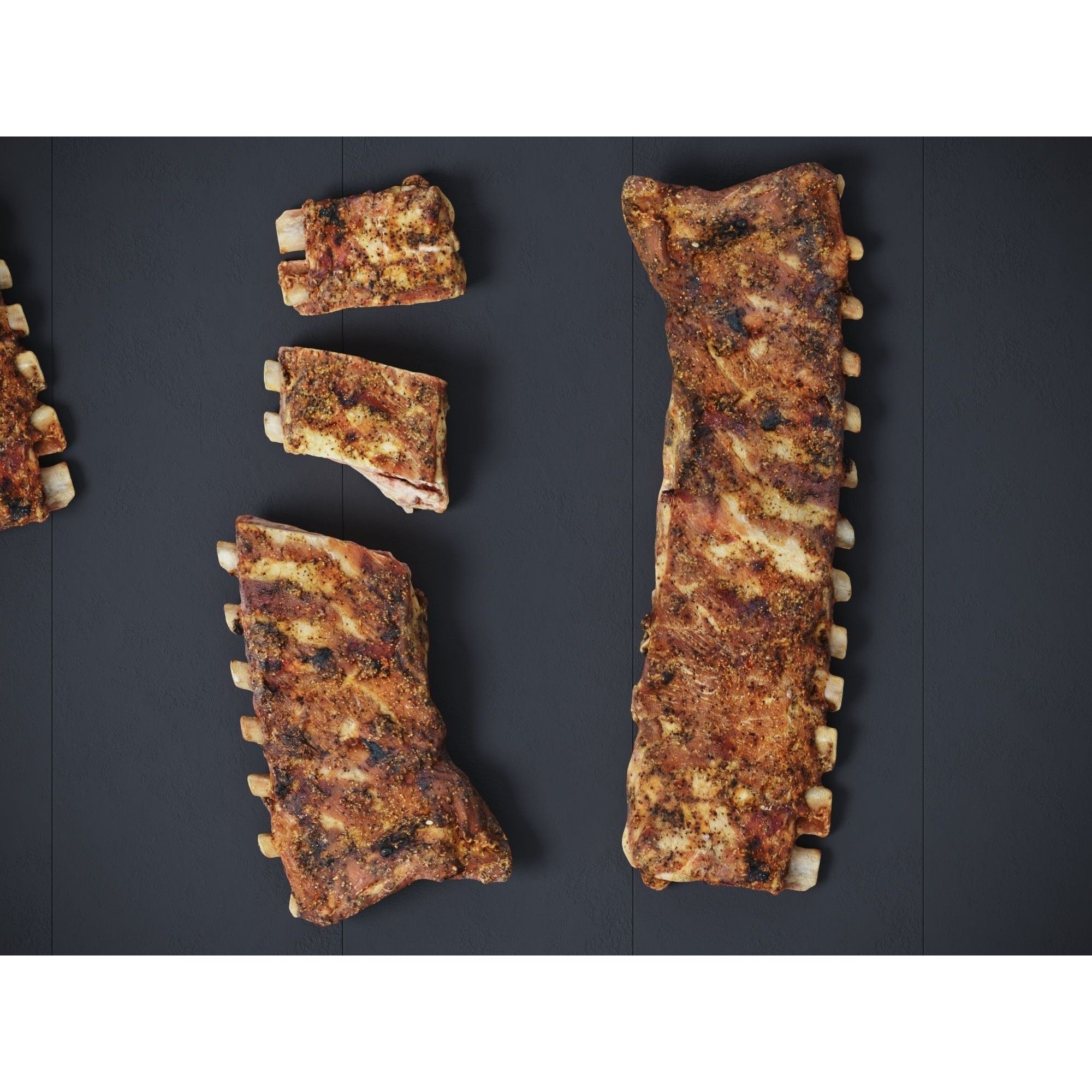 Grilled Ribs - High-Poly Photogrammetry 3D Model - View 6