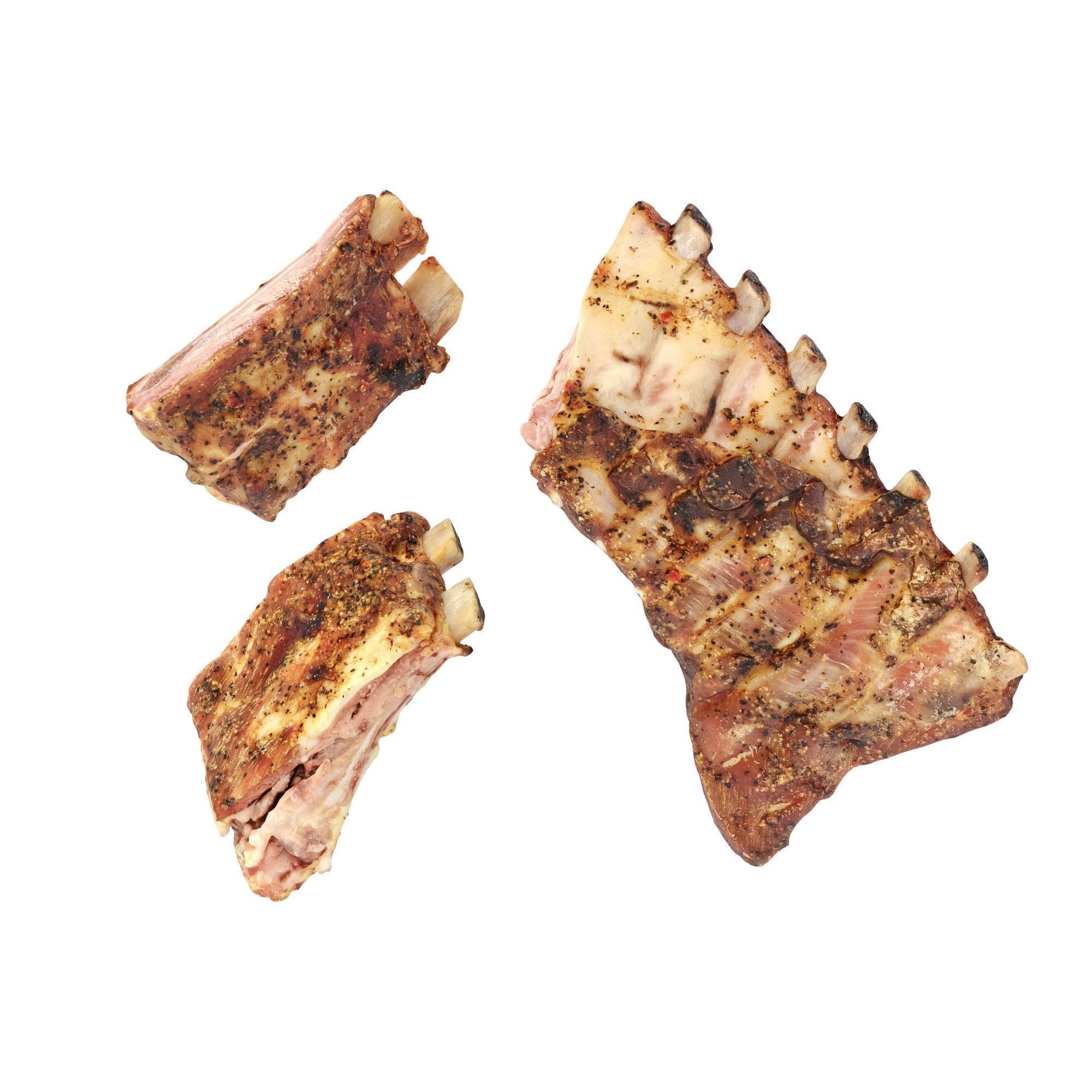 Grilled Ribs - High-Poly Photogrammetry 3D Model - View 9