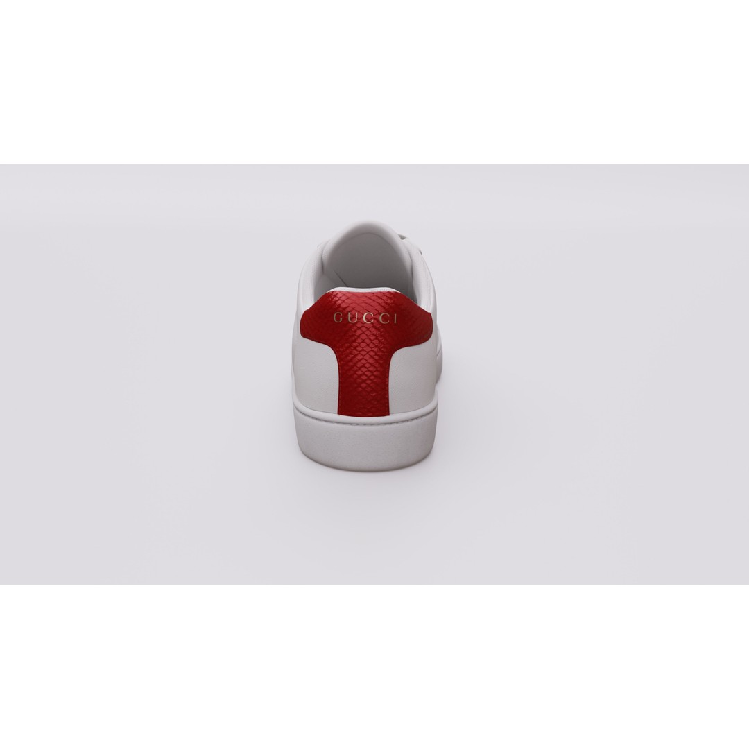 Gucci Ace Sneaker 3D Model – Low Poly Game Asset, FBX & Blender - View 11