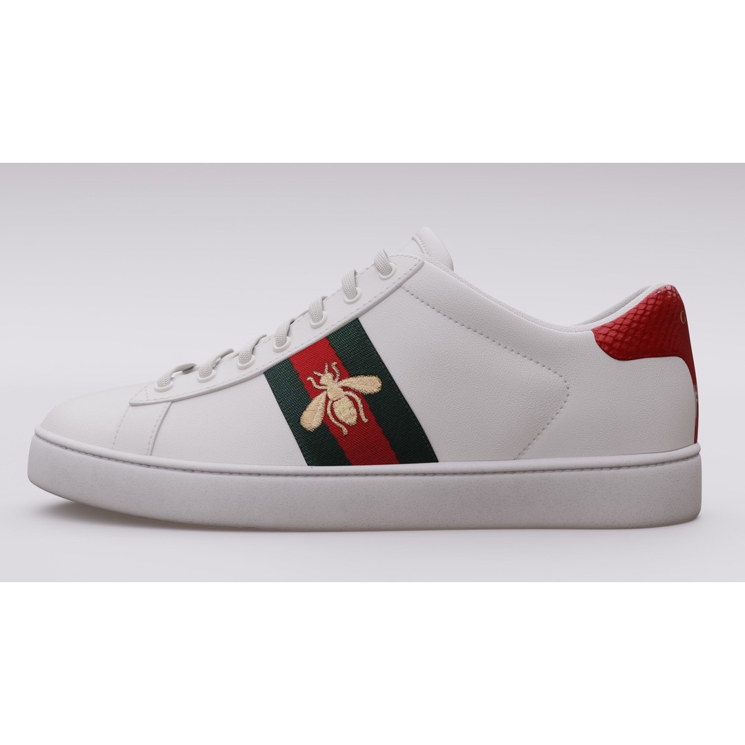 Gucci Ace Sneaker 3D Model – Low Poly Game Asset, FBX & Blender - View 15