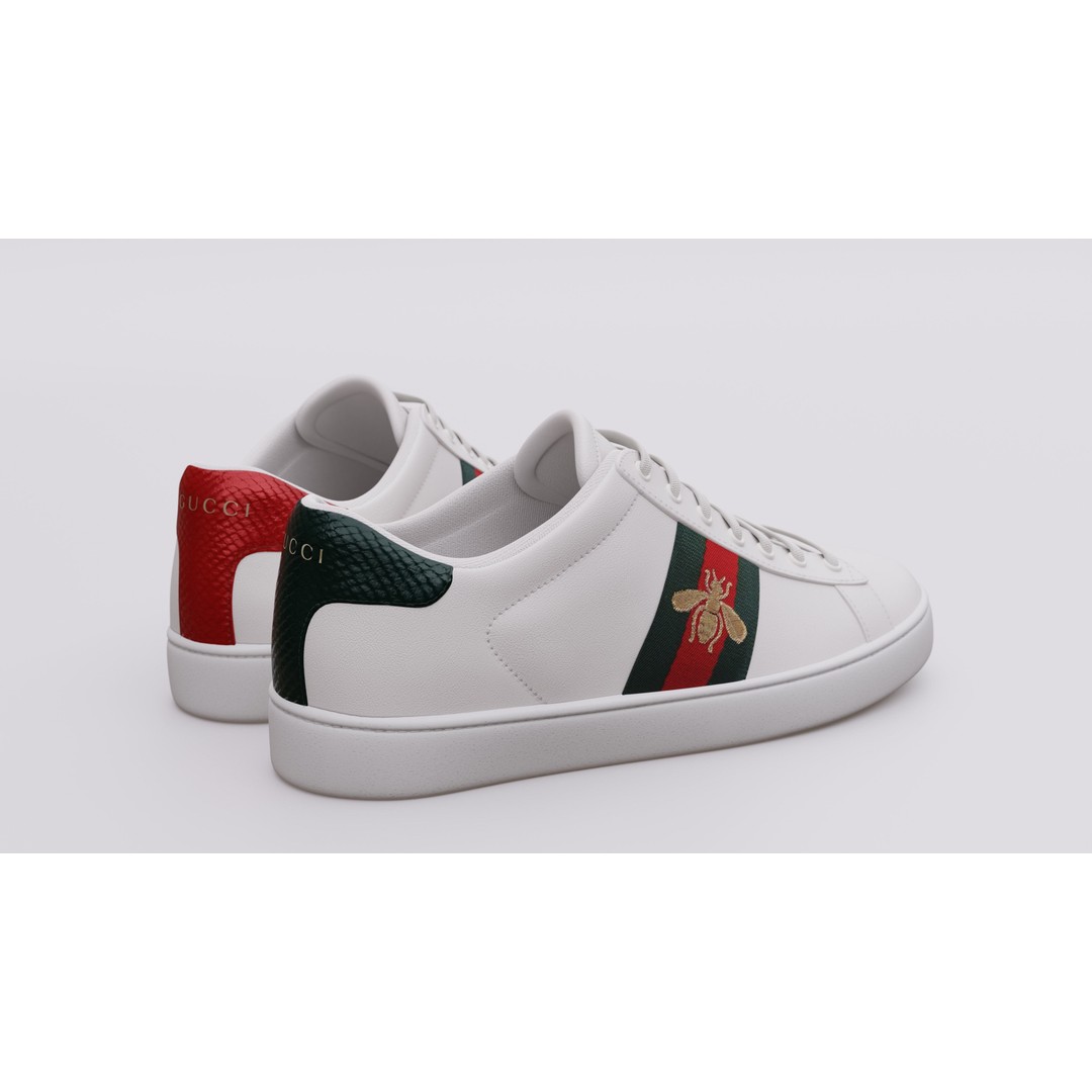 Gucci Ace Sneaker 3D Model – Low Poly Game Asset, FBX & Blender - View 19